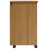 vidaXL Rollschrank mit Schubladen MOSS Honigbraun Massivholz Kiefer