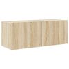 vidaXL 4-tlg. TV-Schrank-Set Sonoma-Eiche Holzwerkstoff