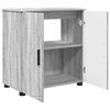 vidaXL Badezimmerschrank mit Speicher Graues Sonoma 61 x 35 x 64 cm