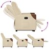 vidaXL Relaxsessel mit Aufstehhilfe Elektrisch Creme Stoff