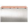 vidaXL Gartenbank Edelstahl 80 x 40 x 43 cm