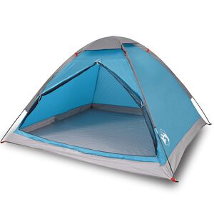 vidaXL Kuppel-Campingzelt 4 Personen Blau Wasserdicht