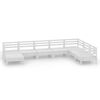 vidaXL 8-tlg. Garten-Lounge-Set Massivholz Kiefer Wei&szlig;