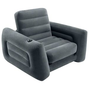 Intex Aufblasbarer Sessel Ausziehbar 117x224x66 cm Dunkelgrau