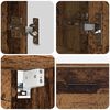 vidaXL Badezimmerm&ouml;bel-Set mit T&uuml;r 2 pcs Altholz Sperrholz und Metall