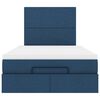 vidaXL Ottoman-Bett mit Matratze Blau 120x200 cm Stoff