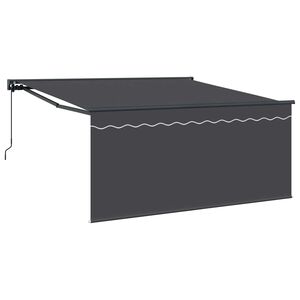 vidaXL Einziehbare Markise Anthrazit 350 x 250 cm