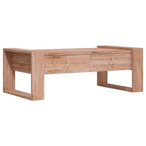 vidaXL Couchtisch 110&times;60&times;40 cm Teak Massivholz
