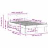 vidaXL Bettrahmen mit Kopfteil Wei&szlig; 140 x 190 cm Massives Kiefernholz