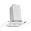 vidaXL Insel-Dunstabzugshaube 90 cm Edelstahl 756 m&sup3;/h LED