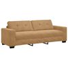 vidaXL Sofa Set 3 pcs Braun 221 x 80 x 80 cm Samt