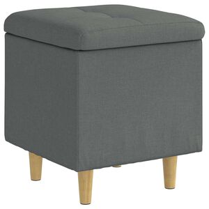 vidaXL Ottoman mit Stauraum Dunkelgrau 40 x 40 x 45 cm Stoff