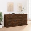 vidaXL Sideboards 2 Stk. Braun Eichen-Optik Holzwerkstoff