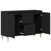 vidaXL Sideboard mit Schubladen Schwarz 102 x 35 x 60 cm Holzwerkstoff