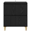vidaXL Sideboard Schwarz Eichen-Optik 60 x 35 x 70 cm Holzwerkstoff