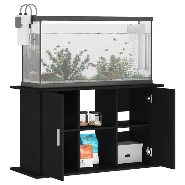 vidaXL Aquariumst&auml;nder Schwarz 101x41x58 cm Holzwerkstoff