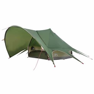 vidaXL Teepee Zelt f&uuml;r 7 Personen 7 Personen Gr&uuml;n und Grau