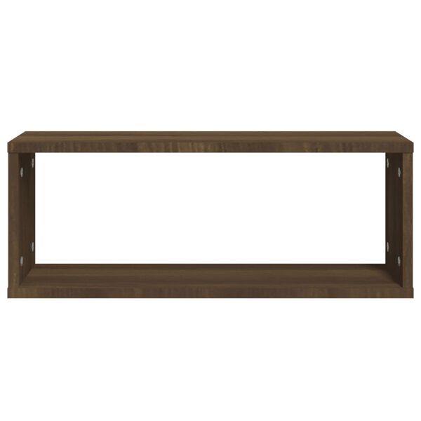vidaXL W&uuml;rfelregale 6 Stk. Braun Eichen-Optik 60x15x23cm Holzwerkstoff