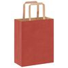 vidaXL Papiertragetaschen 250 Stk. mit Henkeln Rot 18x8x22 cm