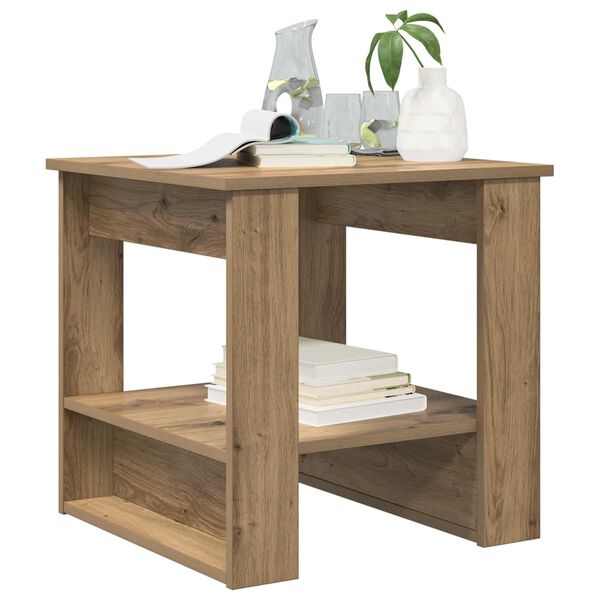 vidaXL Couchtisch Artisan-Eiche 51 x 50 x 50 cm Holzwerkstoff