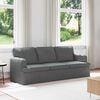 vidaXL Sofa 180cm Dunkelgrau Metall