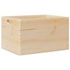 vidaXL Holzkiste mit Griffen 40x30x23 cm Massivholz Kiefer