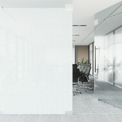 vidaXL Fensterfolie Matt Streifen-Design 45x1000 cm PVC
