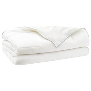 vidaXL Bettdecke 140x220 cm Sommer 200 GSM Australische Wolle Wei&szlig;