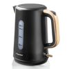 Bestron Kabelloser Wasserkocher AWK2200BW 1,7 L Schwarz Holz