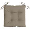 vidaXL Stuhlkissen 4 Stk. Taupe 40x40x7 cm Oxford-Gewebe