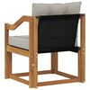 vidaXL Outdoor-Sofagarnitur Massives Akazienholz und Textilene