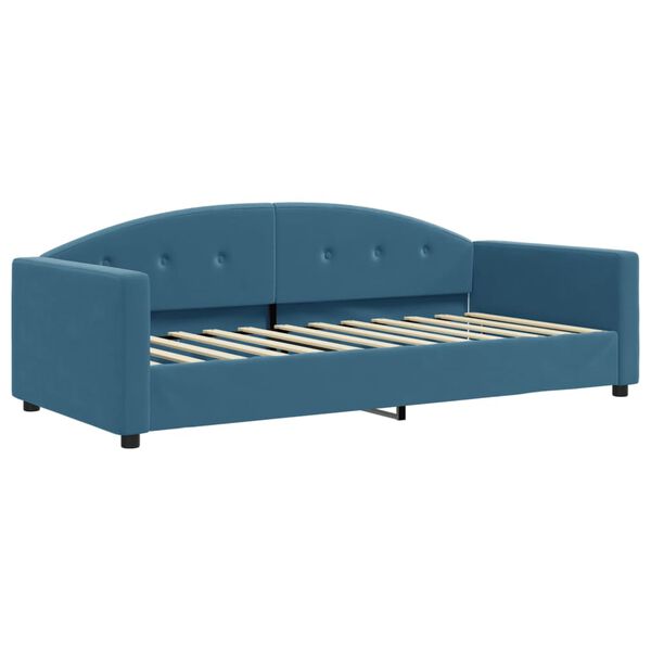 vidaXL Tagesbett Blau 90x200 cm Samt