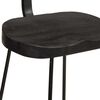 vidaXL Barhocker 2 Stk. Schwarz 49x43x88 cm Mango Massivholz