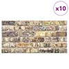 vidaXL 3D-Wandpaneele 10 Stk. Mehrfarbig Backstein-Optik EPS