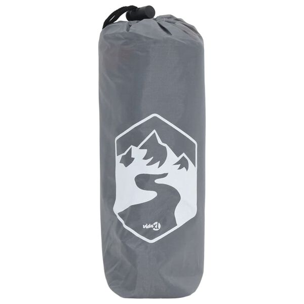 vidaXL Regenponcho mit Kapuze 2-in-1-Design Grau und Orange 223x145 cm