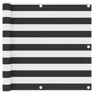 vidaXL Balkon-Sichtschutz Anthrazit und Wei&szlig; 90x600 cm Oxford-Gewebe