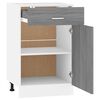 vidaXL Unterschrank mit Schublade Lyon Grau Sonoma 50x46x81,5 cm