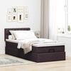 vidaXL Ottoman-Bett mit Matratze Dunkelbraun 90x200 cm Stoff