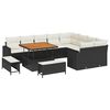 vidaXL Gartensofa-set 12 stk. Schwarz Poly-Rattan