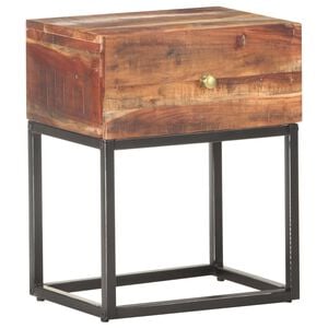 vidaXL Nachttisch 40x30x50 cm Raues Akazienholz