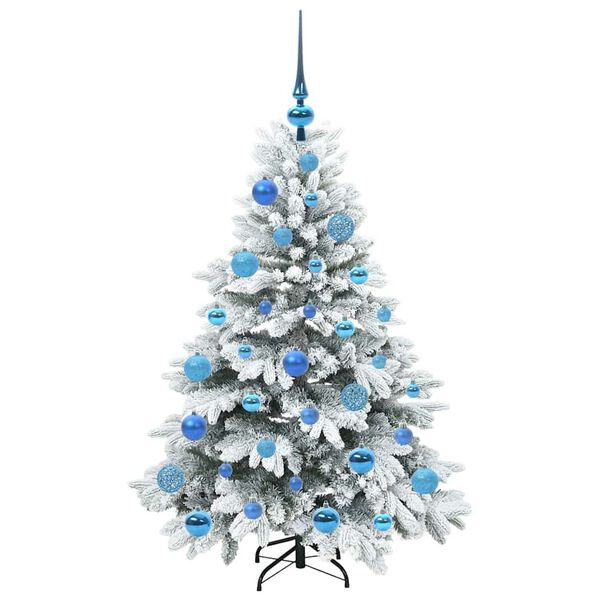 vidaXL Künstlicher Weihnachtsbaum mit 150 LEDs Grün 120 cm PE und PVC