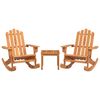 vidaXL 3-tlg. Garten-Lounge-Set Adirondack Massivholz Akazie