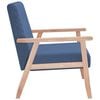 vidaXL Sessel Blau Stoff