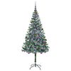 vidaXL K&uuml;nstlicher Weihnachtsbaum Gr&uuml;n 180 cm PVC und Stahl