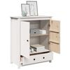 vidaXL Highboard Wei&szlig; 83x41,5x100 cm Massivholz Kiefer