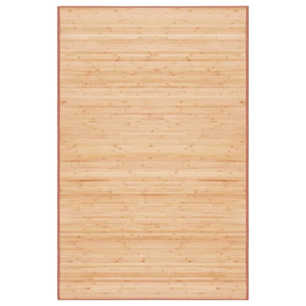 vidaXL Teppich Bambus 100x160 cm Braun