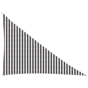 vidaXL Sonnensegel 3 x 4 x 5 m HDPE Dreieckig Anthrazit und Wei&szlig;