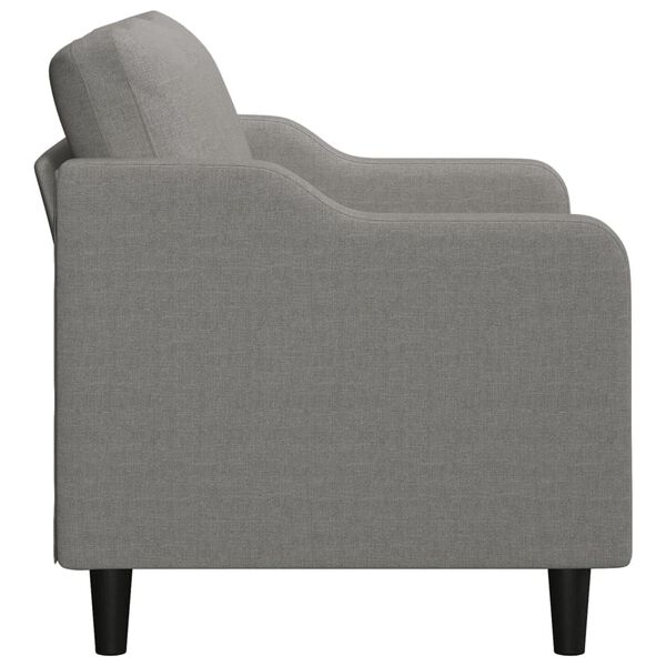 vidaXL 2-Sitzer-Sofa Dunkelgrau 140 cm Stoff