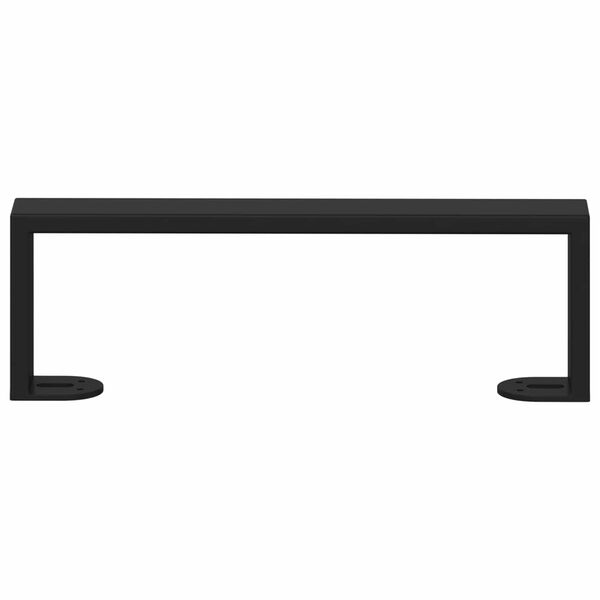 vidaXL M&ouml;belbeine 2 pcs Schwarz 311 x 40,5 x 100 mm Eisen