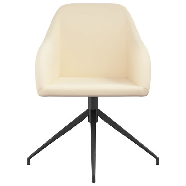 vidaXL Esszimmerst&uuml;hle 6 Stk. Creme Samt